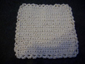 how to crochet a dishcloth